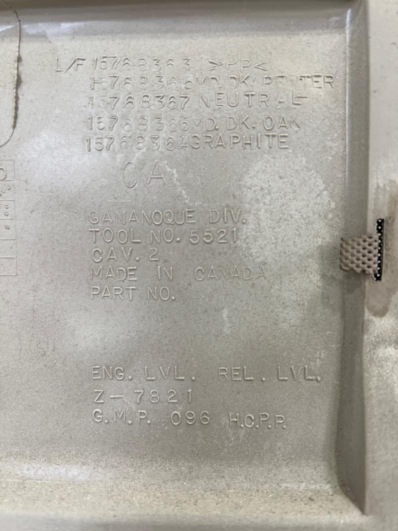2001 GMC Sierra 1500 Rear Door Trim Panel