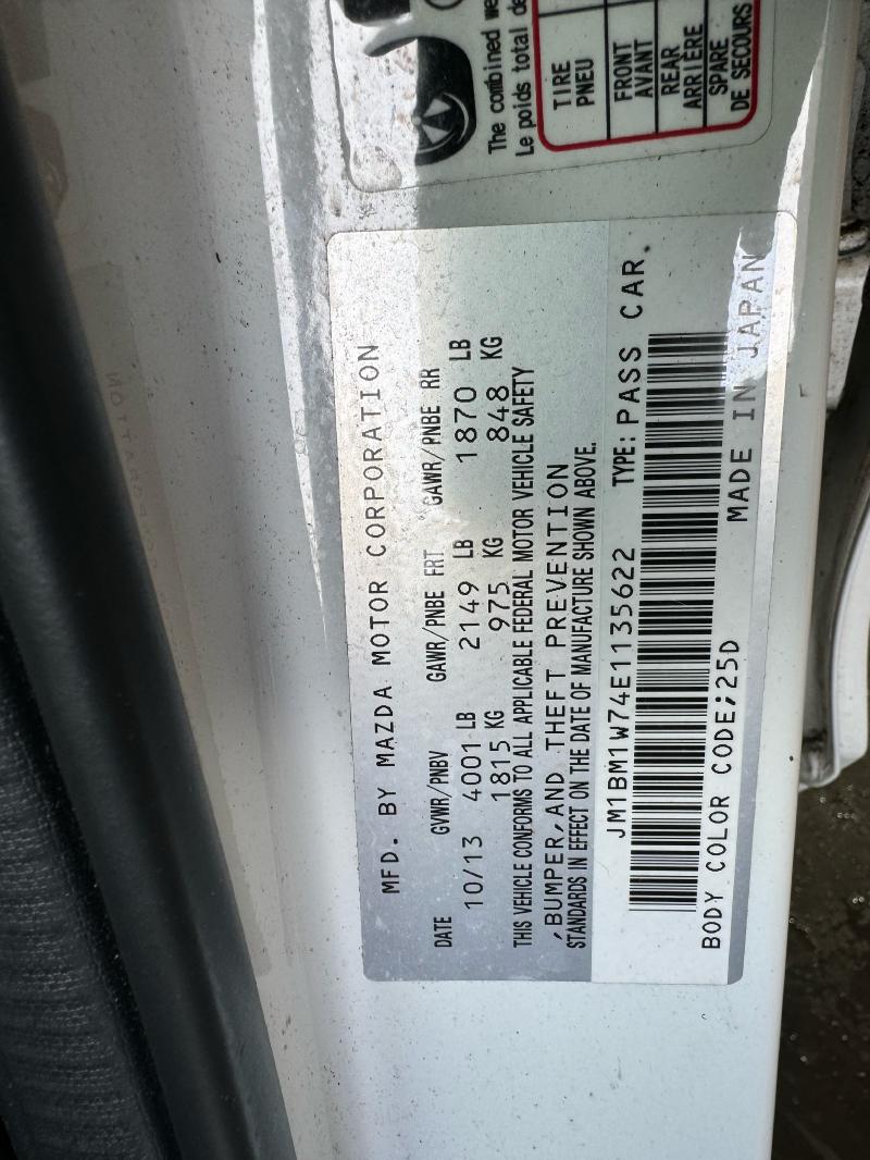 2014 Mazda Mazda3 Air Cond. Evaporator