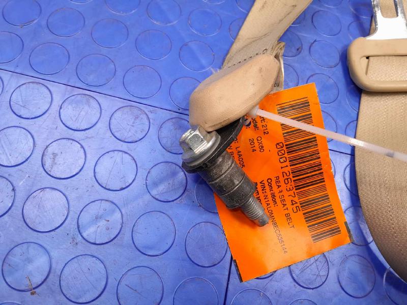 2014 Infiniti QX60 Rear Seat Belt