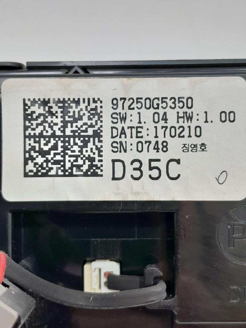 2017 - 2019 Kia Niro Automatic Temperature Climate Controls OEM 97250G5350