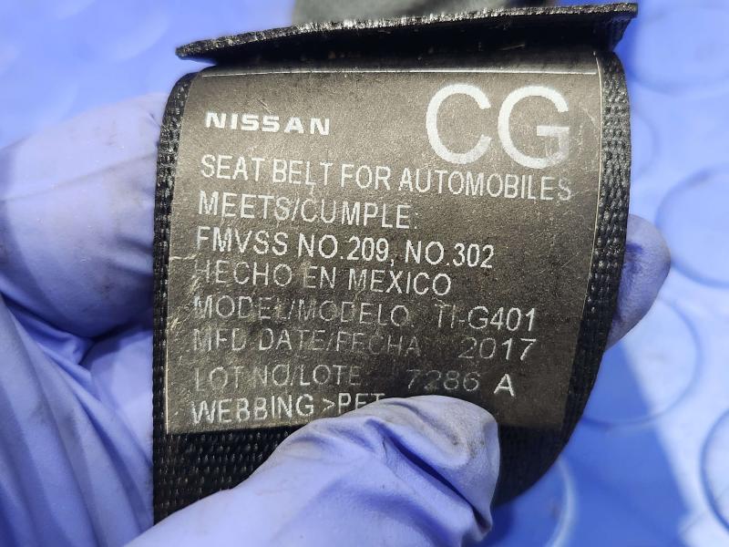 2018 Nissan Maxima Rear Seat Belt