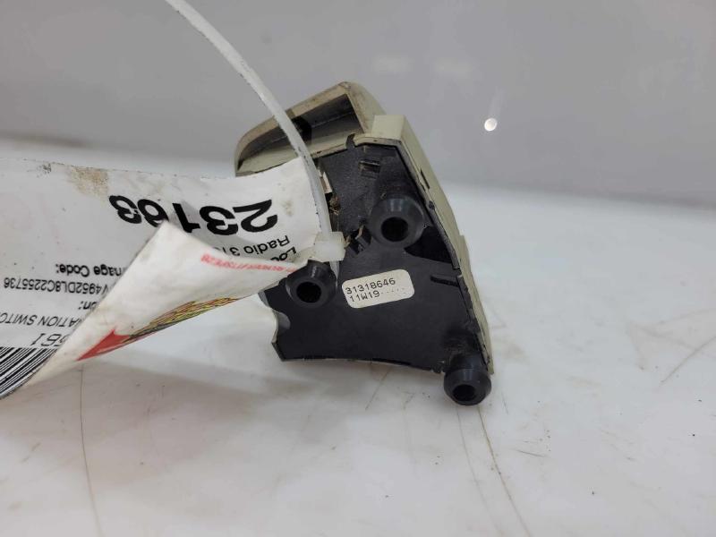2009 - 2013 Volvo XC60 Steering Wheel Radio Controls (Beige) OEM 31318646