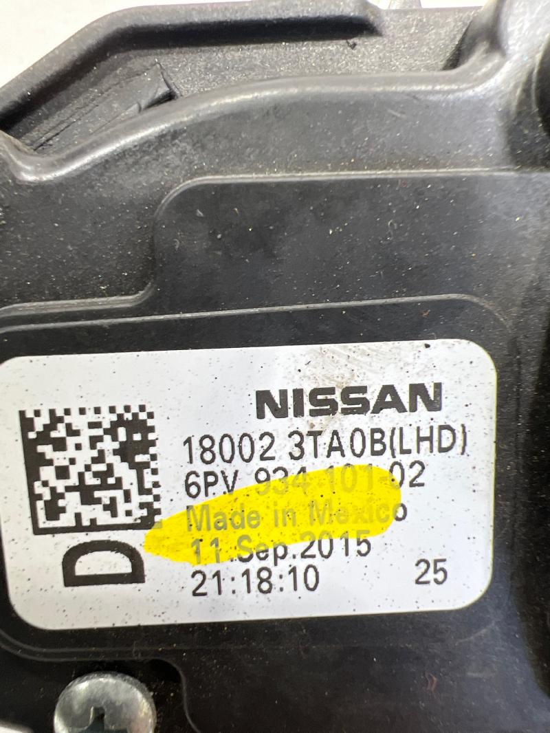 2013 - 2018 Nissan Altima Accelerator Pedal Assembly OEM 180023TA0B