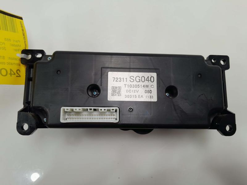 2014 Subaru Forester Heater A/C Control