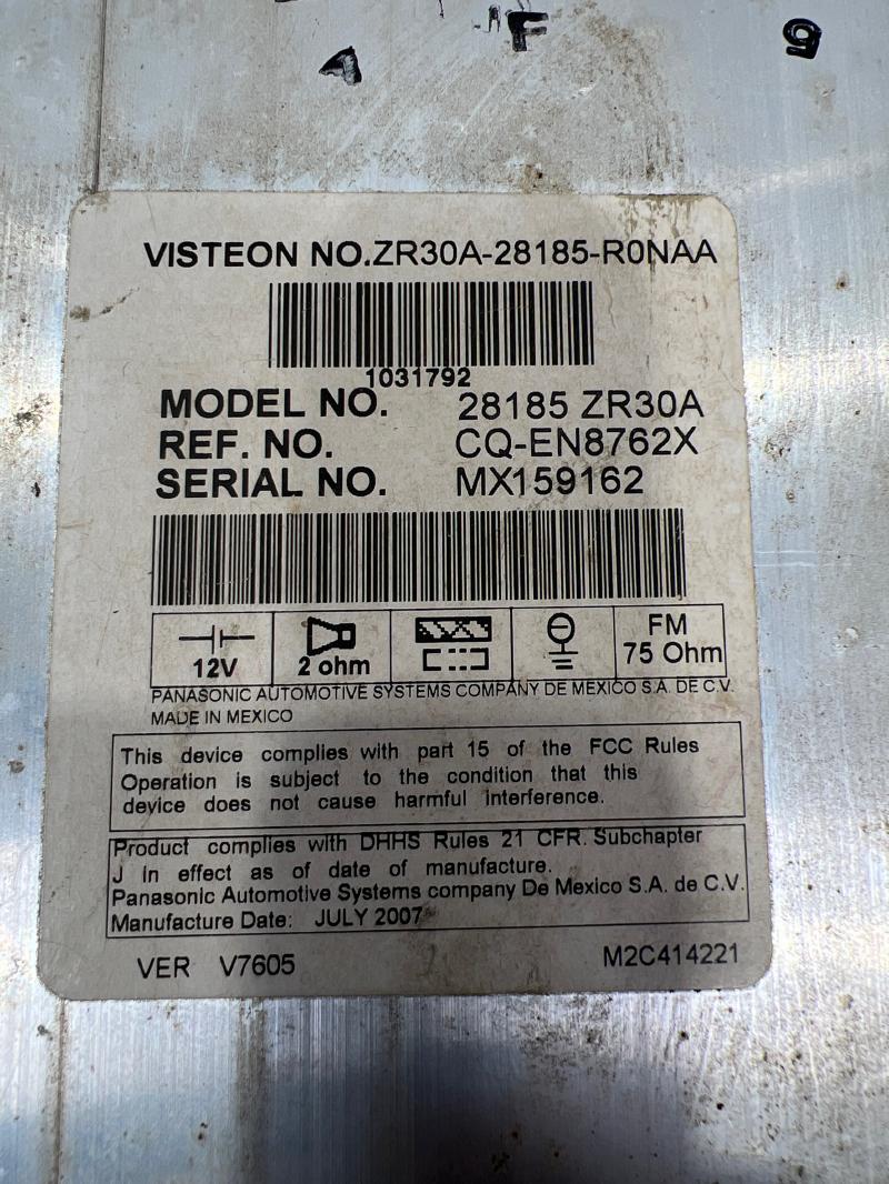 2008 Nissan Titan Audio & Visual Equip.(Radio)