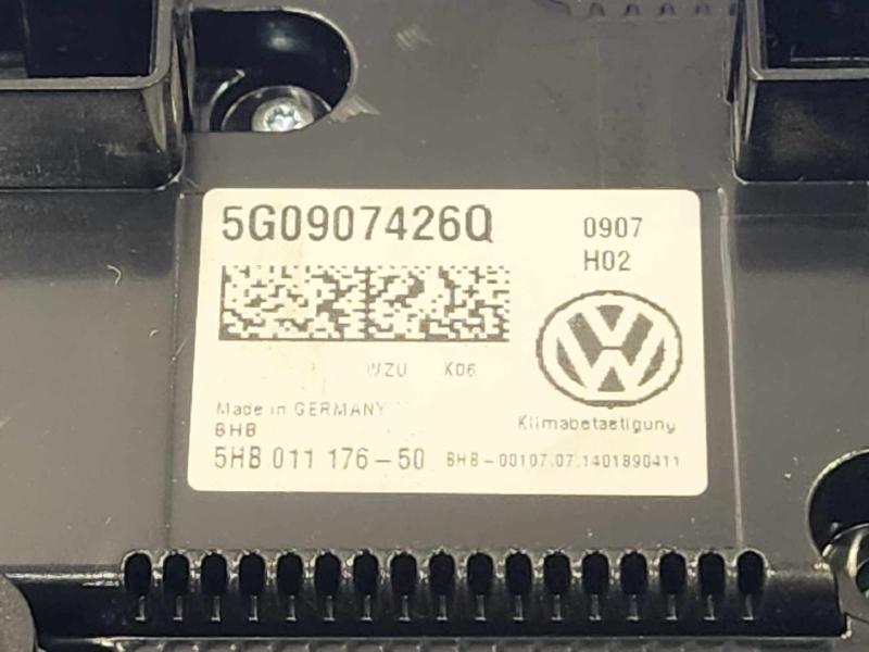 2015 Volkswagen Golf Heater A/C Control