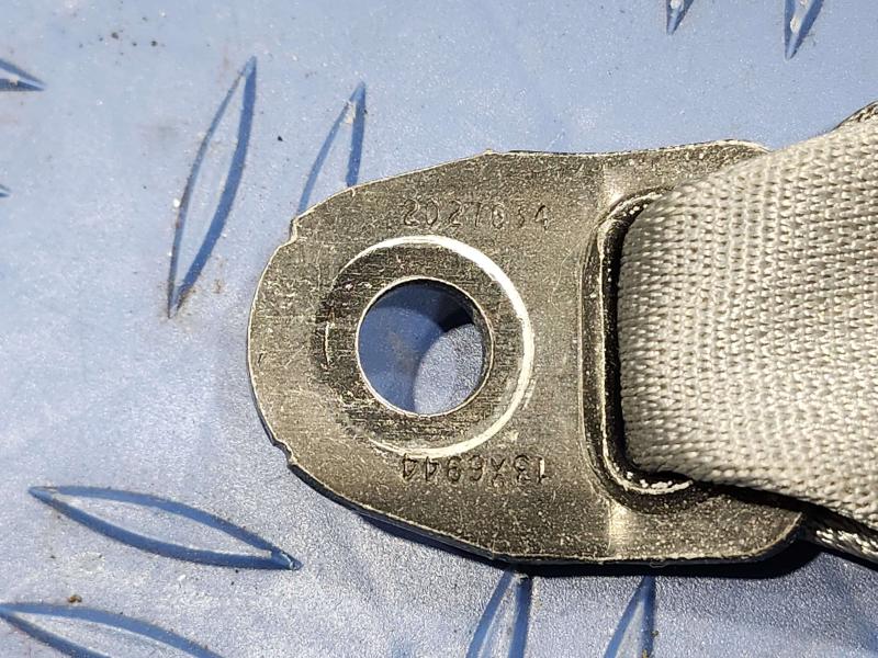 2017 Toyota Corolla Rear Seat Belt