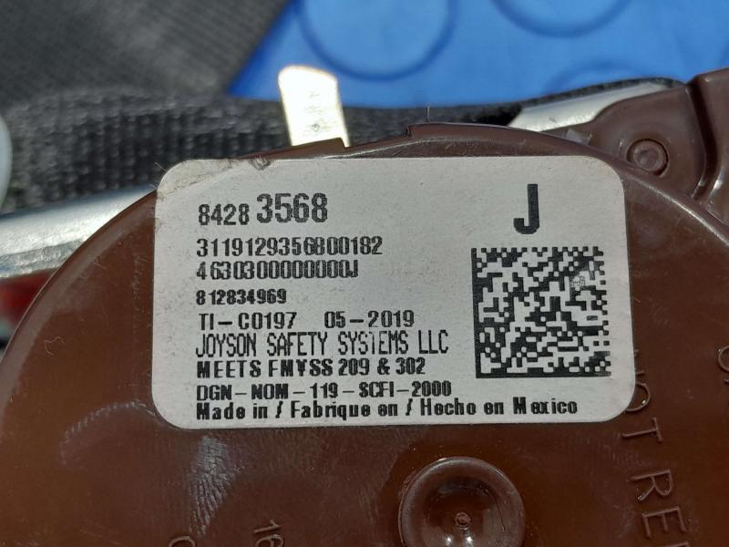 2019 GMC Terrain Rear Seat Belt