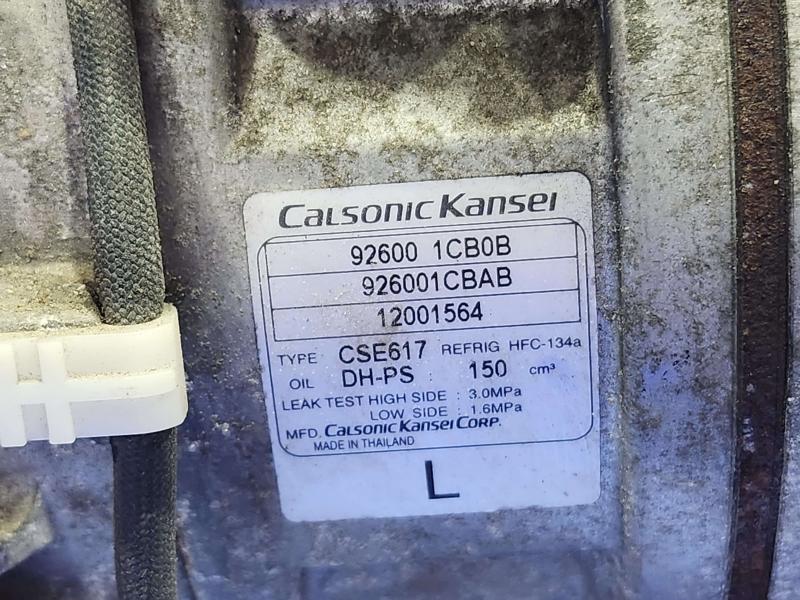 2013 Infiniti FX35 A/C Air Compressor