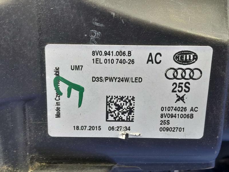 2016 Audi A3 Headlamp Assembly