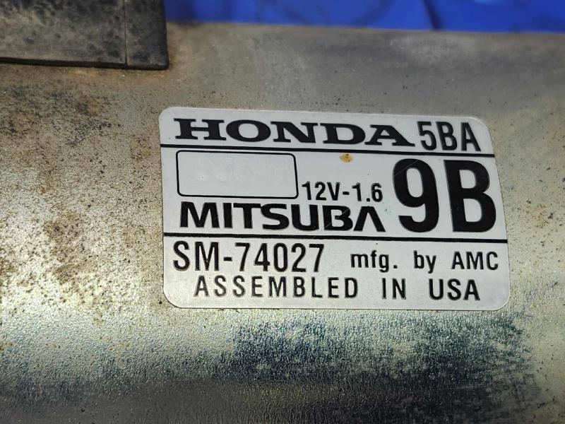 2016 Honda Civic Starter Motor