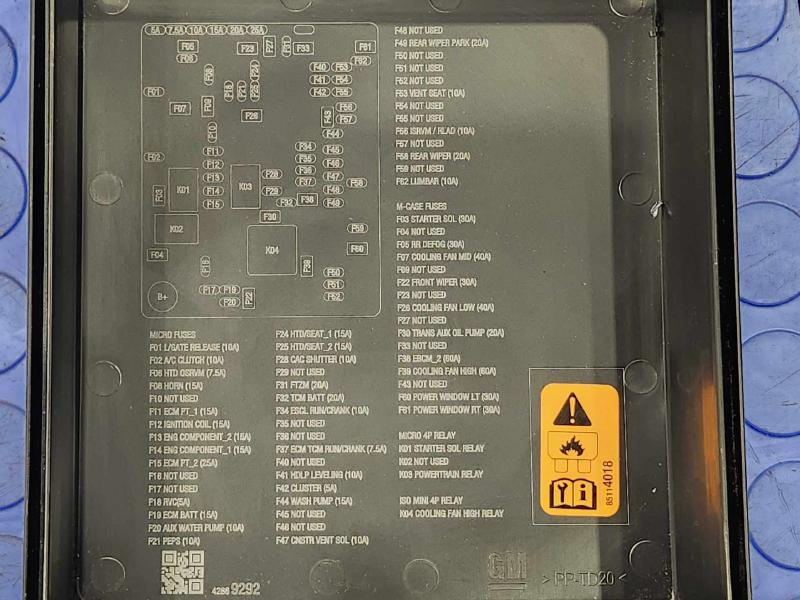 2024-2025 Buick Envista Engine Fuse Box Relay Junction Block OEM 42887406