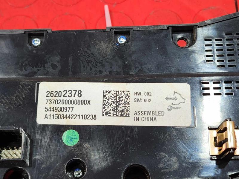 2015 Buick Regal Heater A/C Control
