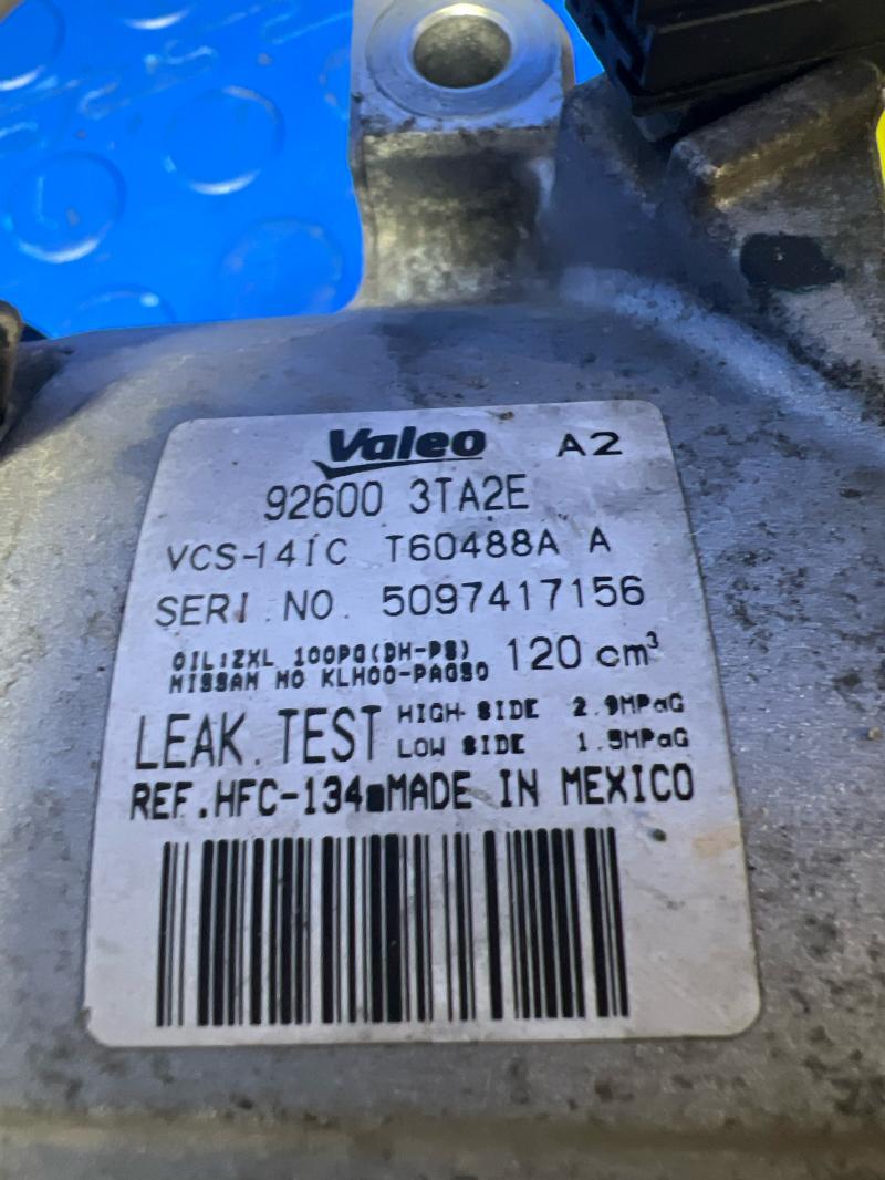 2015 Nissan Altima A/C Air Compressor