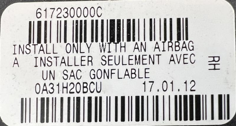 2012 Kia Sorento Front Seat Belt