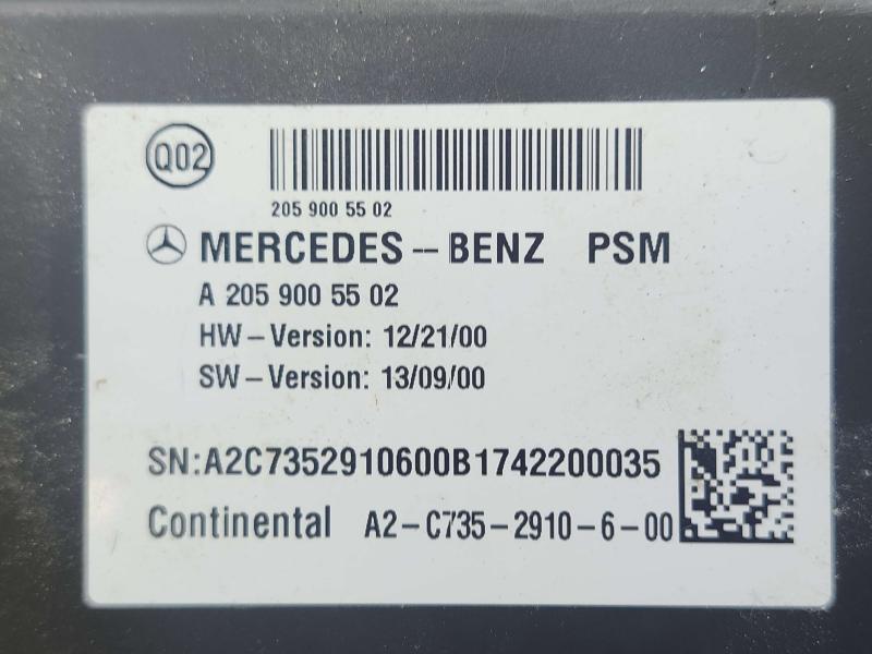 2017 Mercedes C-Class Chassis Brain Box