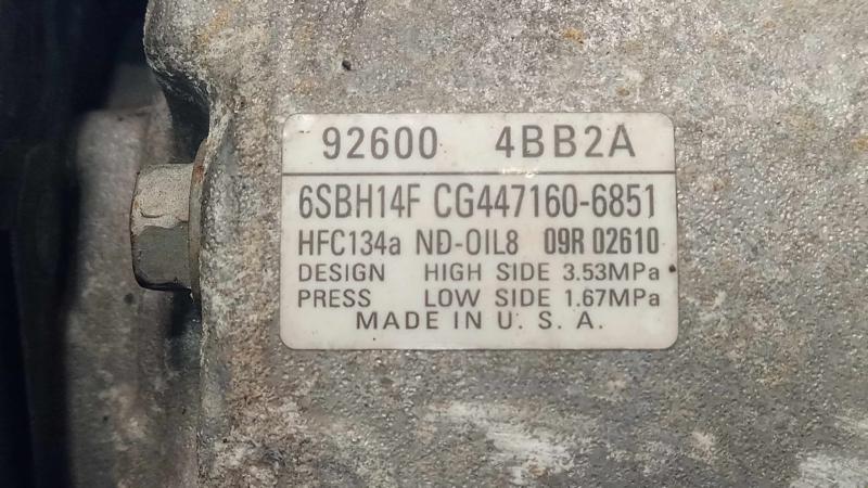 2015 Nissan Rogue A/C Air Compressor