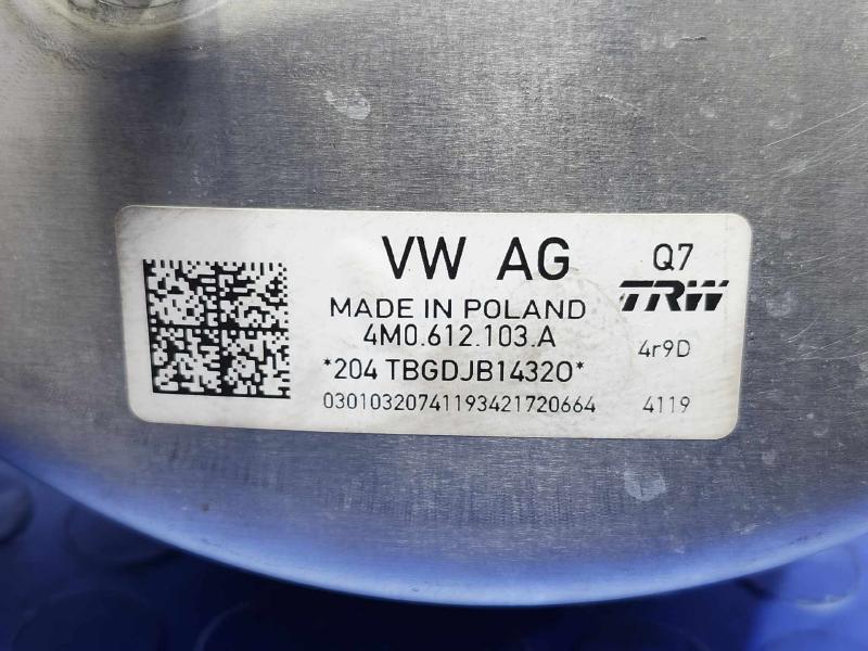 2017-2024 Audi Q7 Power Brake Booster Servo Assembly OEM 4M0612103A