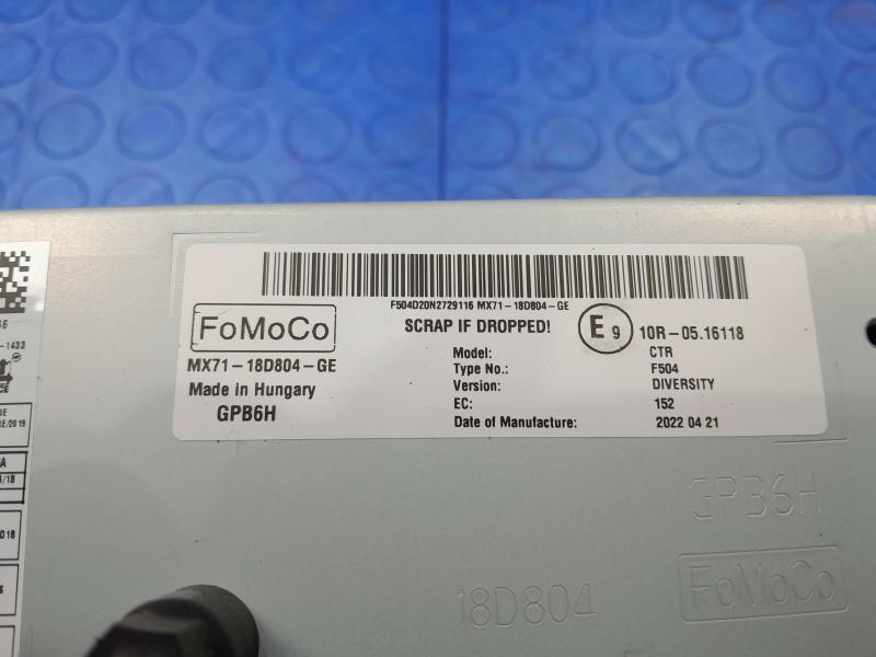 2022-2024 Ford Maverick Radio Receiver Head Unit Genuine OEM MX7118D804GE