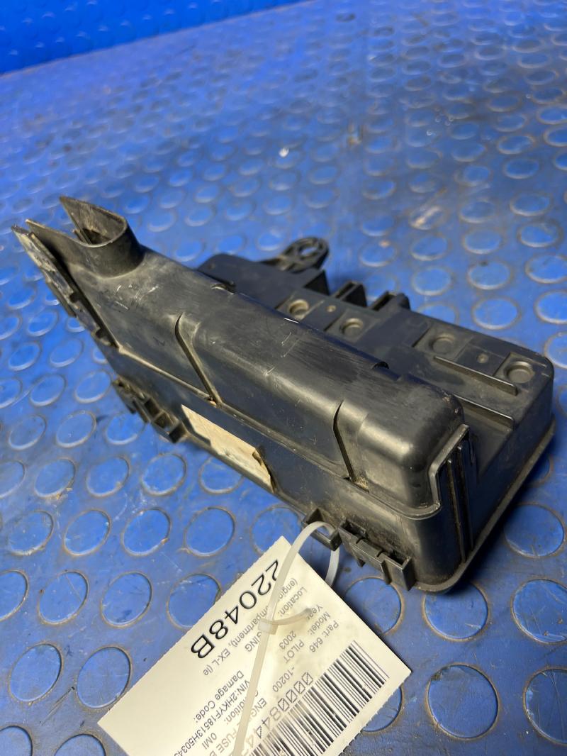 2003 Honda Pilot Fuse Box Engine Compartment EX EX-L ONLY OEM 38250S9VA11