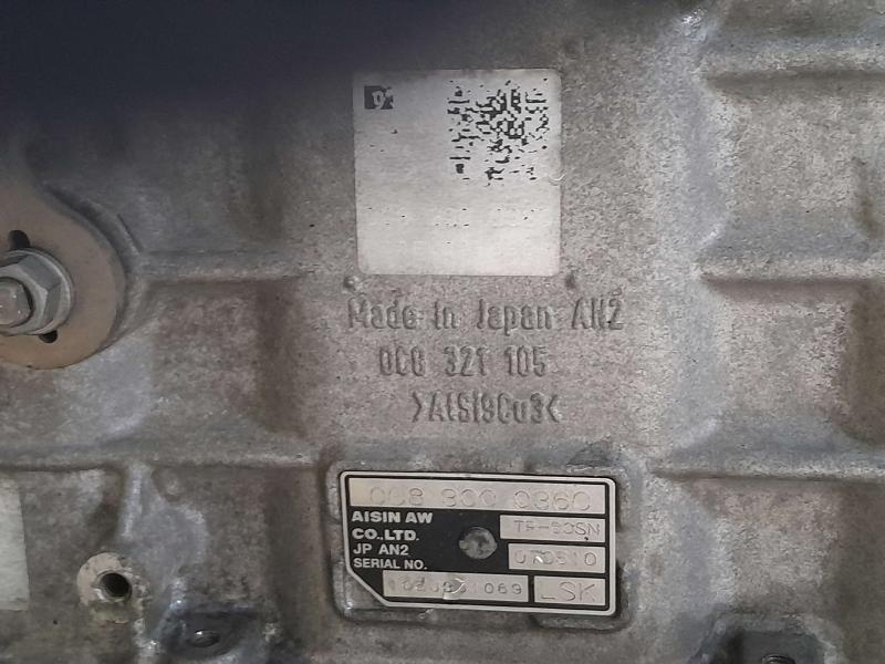 2011-2012 Volkswagen Touareg VR6 3.6L Automatic Transmission 168K ID LSK OEM 0C8300036C