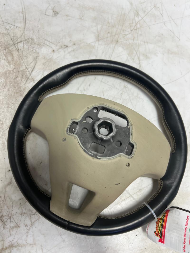 2014 - 2016 Volvo XC60 Steering Wheel Black / Tan Leather w/o Heat w/o Paddles OEM 31332536