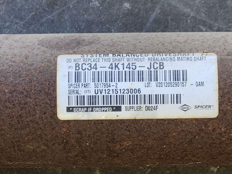 2012 Ford F-250 Super Duty Rear Drive Shaft
