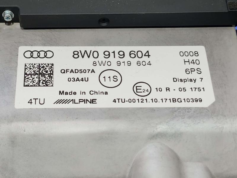 2018 Audi A4 Info-Gps-Tv Screen
