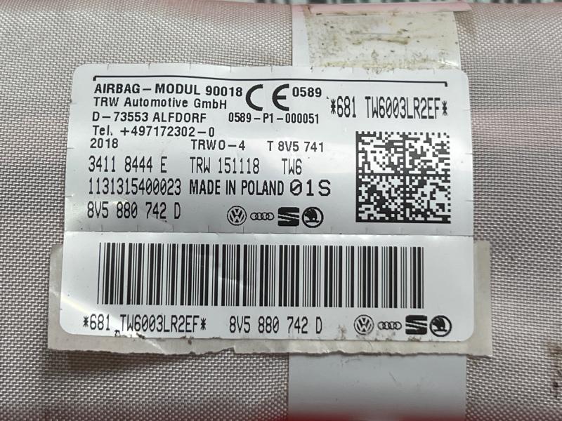 2019 Audi A3 Air Bag