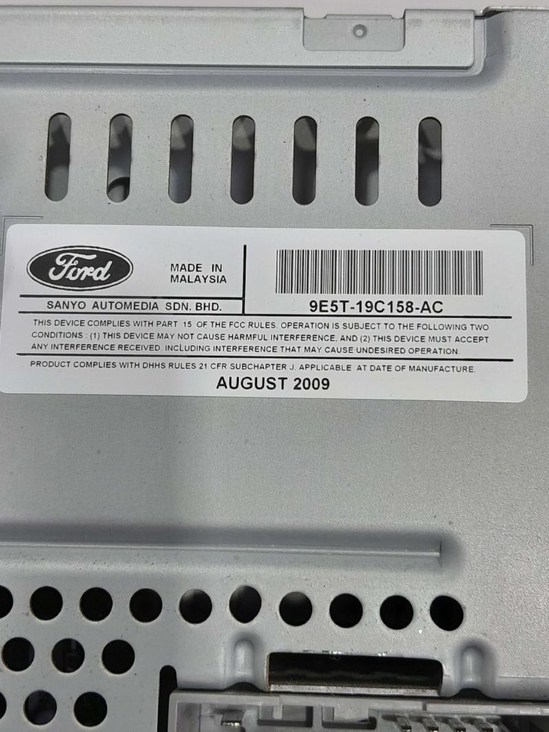 2010 Ford Fusion Radio Receiver AM FM 6 Disc CD MP3 OEM 9E5T-19C158-AC