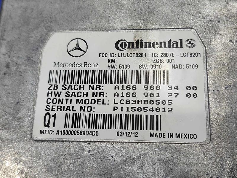 2012 Mercedes Benz ML W166 Emergency Call Tele Aid Control Module OEM 1669003400