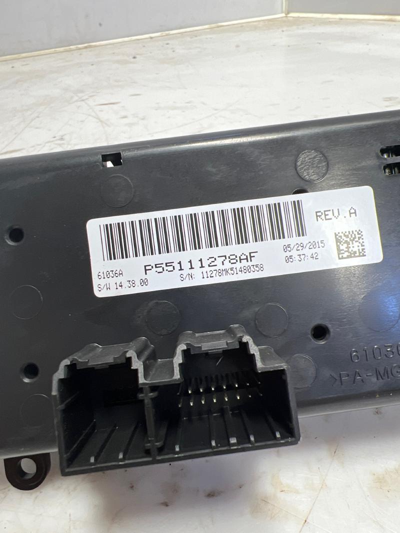 2016 Jeep Patriot Heater A/C Control