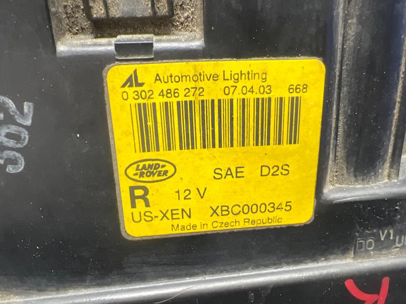 2003 Land Rover Range Rov Headlamp Assembly