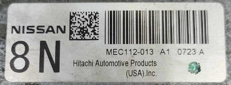 2010 Nissan Altima 2.5L CVT Electronic Control Module ECU ECM PCM OEM MEC112-013 A1