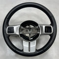 2017 Jeep Compass Steering Wheel Black Leather without Heat OEM 5YM98LT5AE