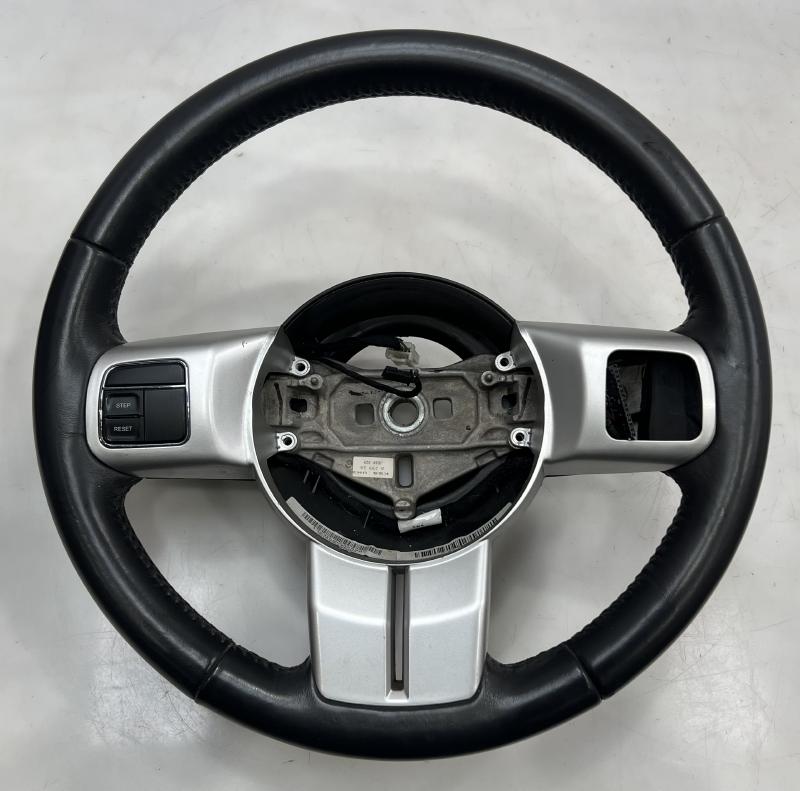 2017 Jeep Compass Steering Wheel Black Leather without Heat OEM 5YM98LT5AE