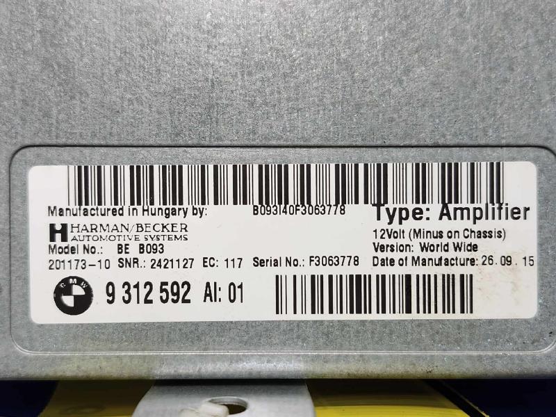 2012 BMW 528I Audio & Visual Equip.(Radio)