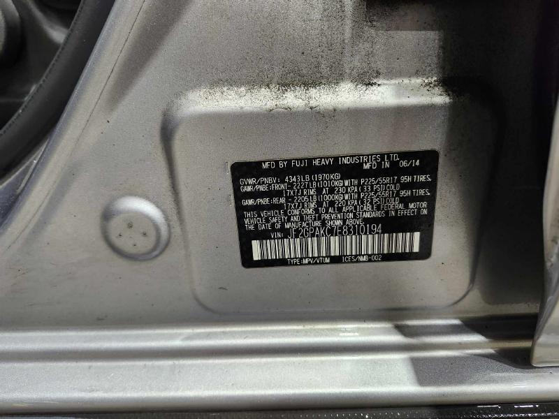 2014 Subaru Crosstrek Air Cond. Evaporator