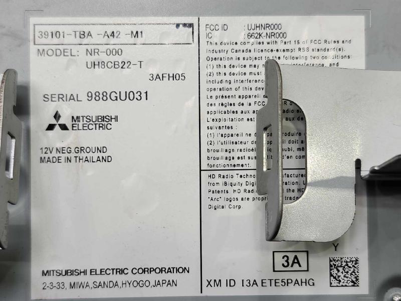 2019-2021 Honda Civic LX Sedan Radio Receiver Head Unit OEM 39101TBAA42