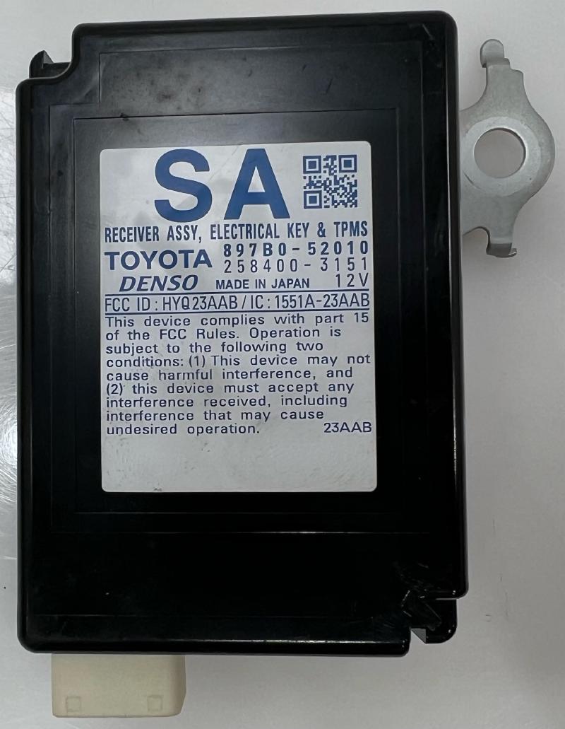 2013 Toyota Prius Chassis Brain Box