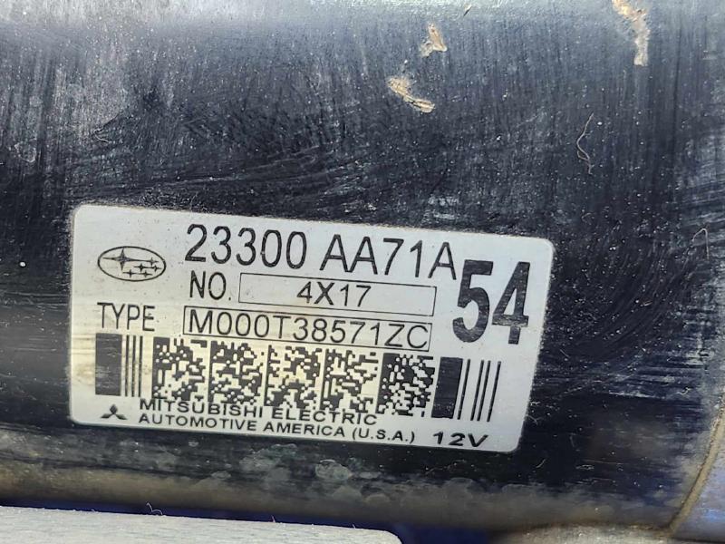 2015-2019 Subaru Outback 2.5L CVT Starter Motor Assembly OEM 23300AA71A