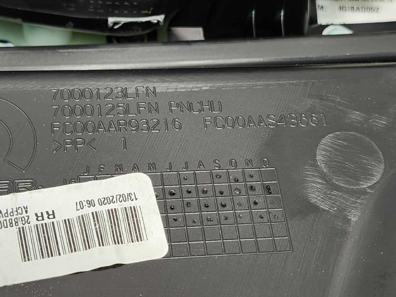 2020 Jeep Compass Rear Door Trim Panel