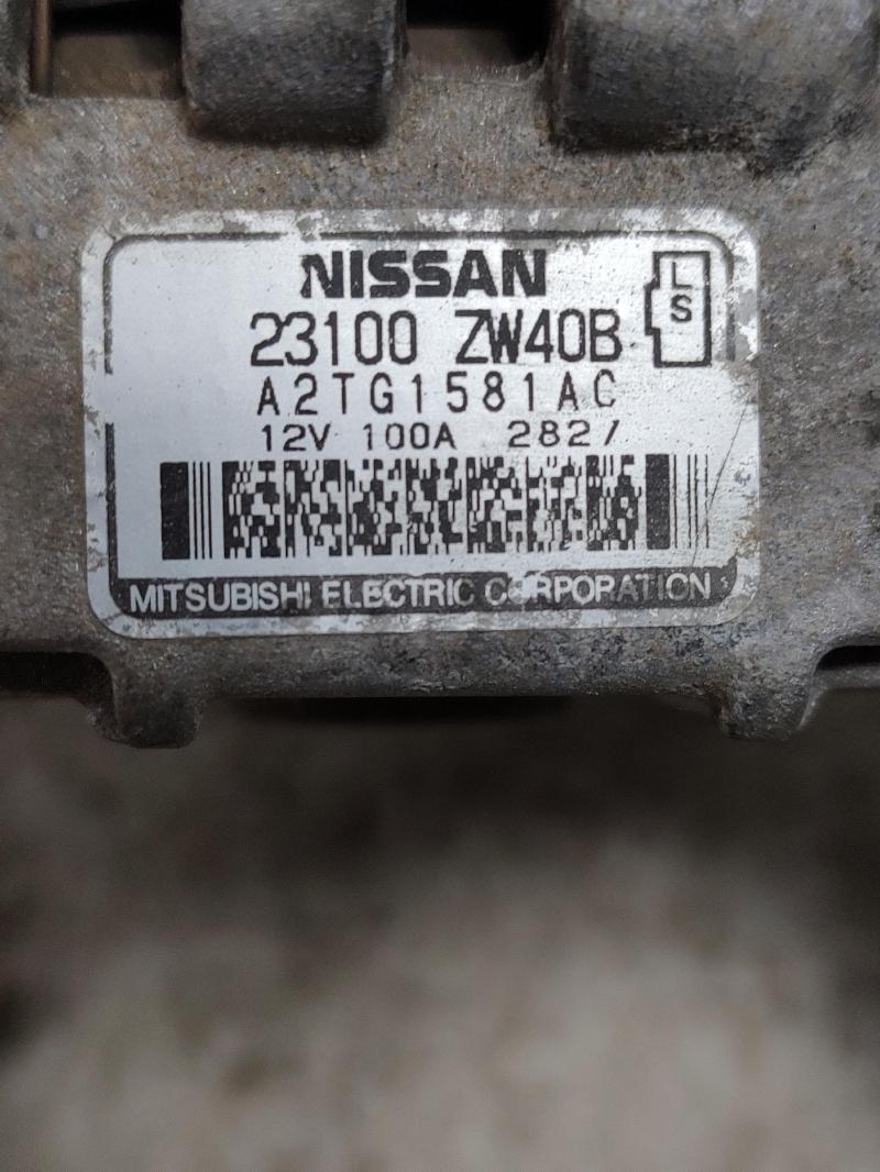 2012 Nissan Versa Alternator