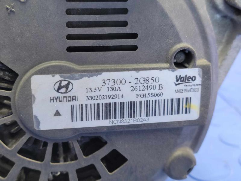 2013-2016 Hyundai Santa Fe 2.4L Alternator Assembly Valeo Genuine OEM 373002G850