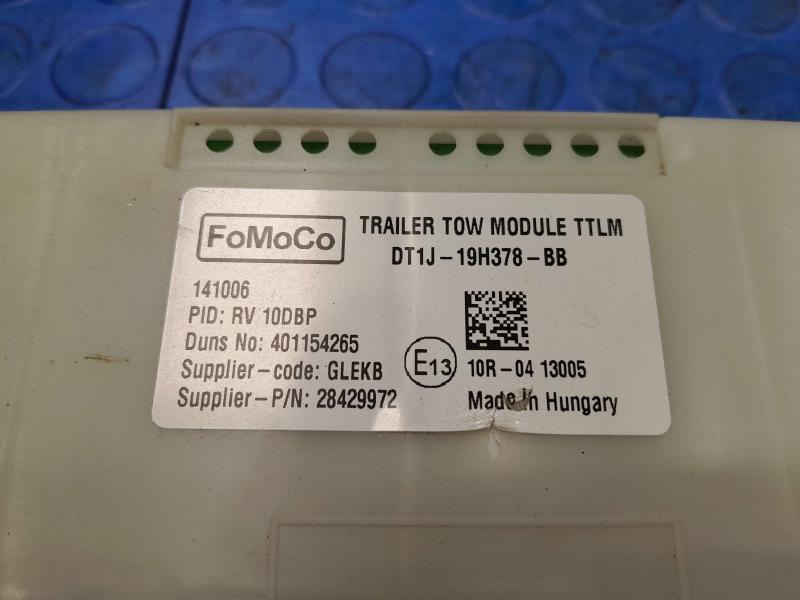 2014-2016 Ford Transit Connect Trailer Tow Control Module OEM DT1J-19H378-BB