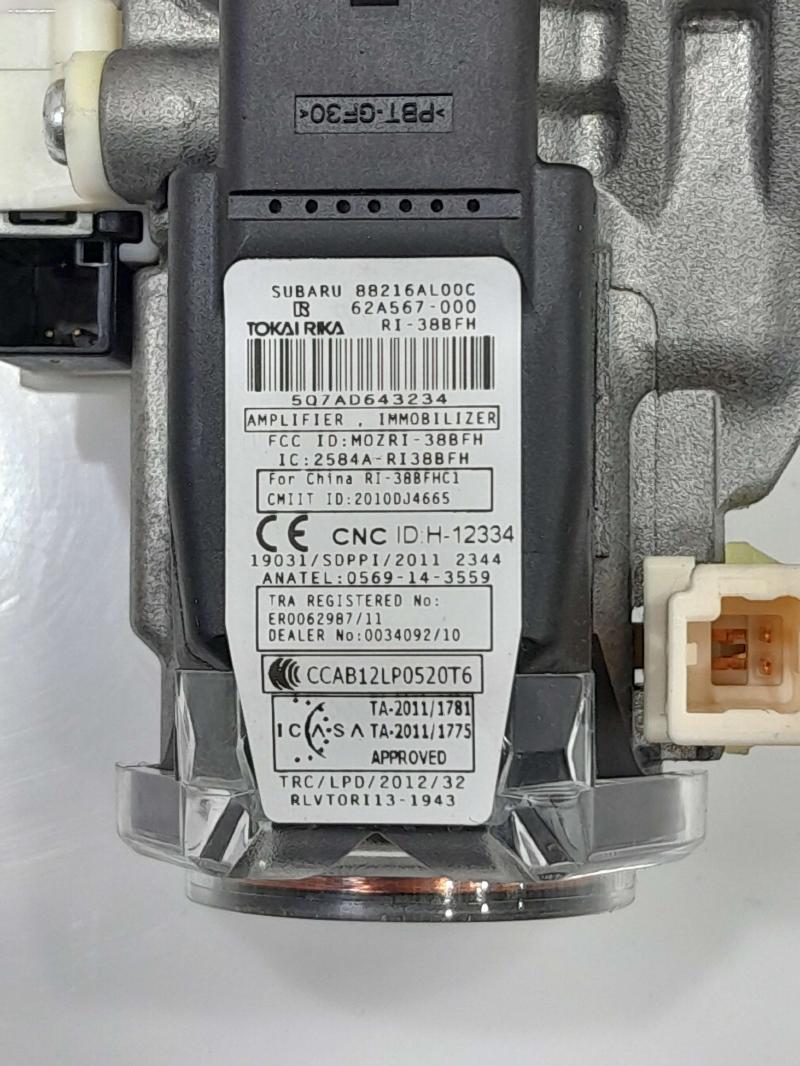 2015 - 2019 Subaru Outback Ignition Switch Assembly with Key OEM