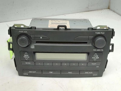 2009 Toyota Corolla Radio Receiver Assembly ID A51844 OEM 8612002750