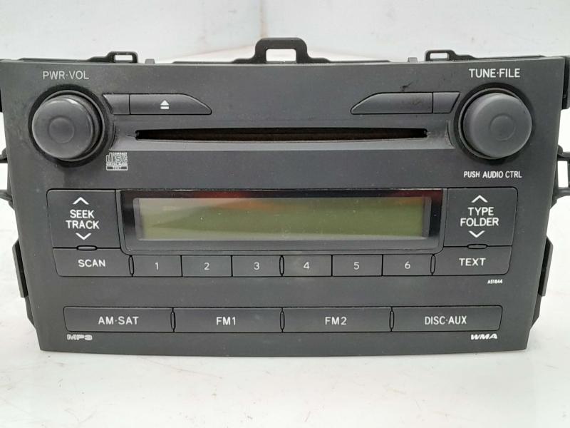 2009 Toyota Corolla Radio Receiver Assembly ID A51844 OEM 8612002750