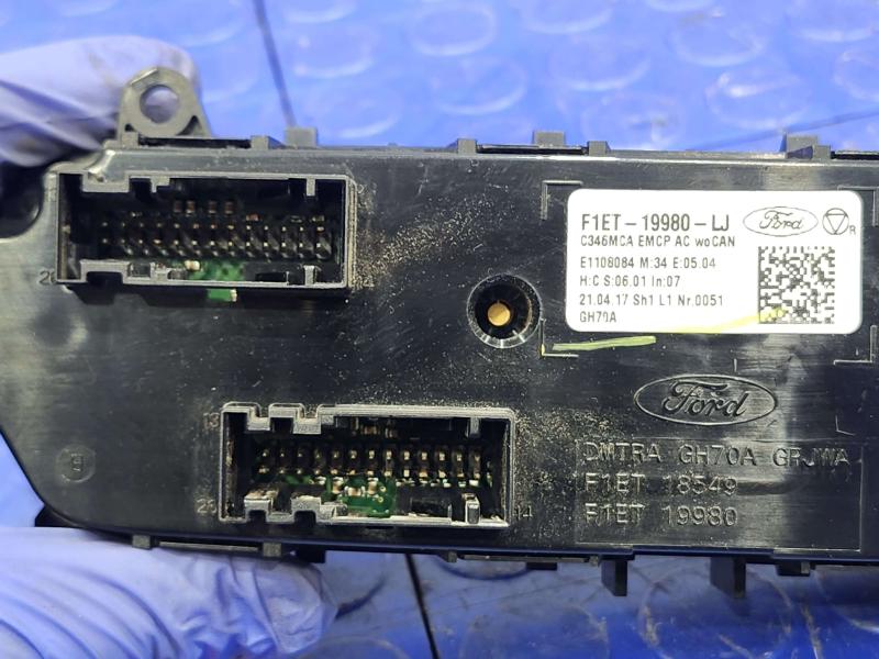 2017 Ford Focus Heater A/C Control