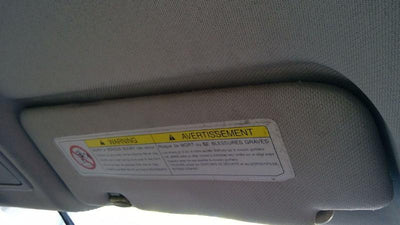 2003 Nissan 350Z Coupe Sun Visor RH Passenger Side Gray OEM 96400CD80A